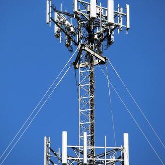 Close up of a cell tower